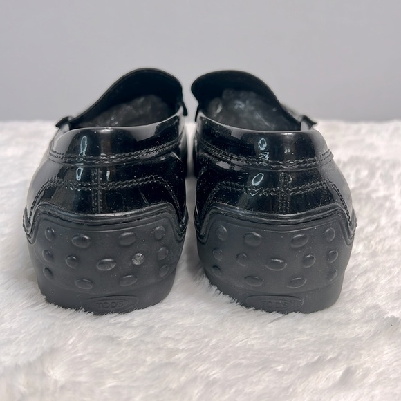 Tod's Black Patent Leather Driving Loafer size 37 - Picture 3 of 9